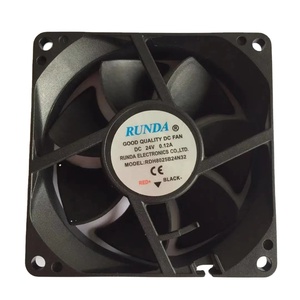 Runda 8025 dc brushless מאוורר קירור odm/oem לחץ גבוה 12v/24v/48v ip68 עבור שרת שלדת במקרה pc - Product Image 1