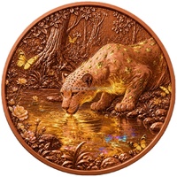 Médaille commémorative personnalisée en cuivre fin .999 de 1 oz, créatures de rêve en cristal, art fantastique, pièce en relief 3D