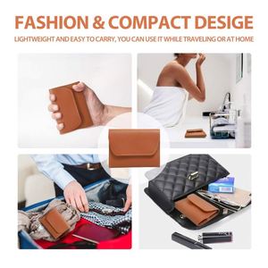 Estuche de Cuero Marrón Boshiho para Tijeras de Peluquería con Cierre de Cremallera, Estuche para Herramientas de Salón y Barbería, para Juego de Tijeras de Uñas - Product Image 5