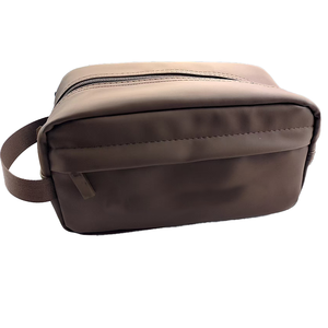 男性用旅行トイレタリーバッグ防水ポリエステルオーガナイザーカスタムロゴシェービングキットDoppバッグジッパー付きバスルーム用 - Product Image 5