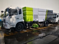 Camion balayeuse routière Dongfeng 4x2 14CBM, moteur diesel 220HP, conduite à gauche, machine de nettoyage routier