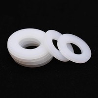 Black/White Nylon Flat Washer Plastic Washer M2 M2.5 M3 M4 M10 M12 Insulating Flat Washer