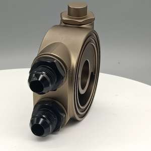 Universele aluminium 10AN oliekoeler sandwichplaat met oliepdruk- en temperatuursensorpoorten voor bescherming van racemotoren - Product Image 5