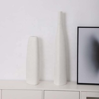 Grand vase à fleurs en céramique de style minimaliste Vase de sol de décoration de mariage unique pour la décoration intérieure
