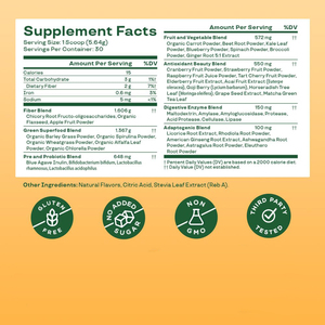 Nutraceutical Green Powder Supplement Manufacturer with Probiotics and Digestive Enzymes Gut Health Mango Flavor Green Powder - Product Image 4