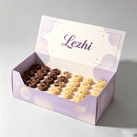 Cajas Personalizadas para Galletas con Logotipo de Marca, Caja de Embalaje Reciclable para Pasteles y Donuts, Empaque para Postres Dulces para Llevar