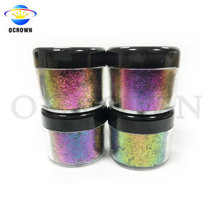Pigment d'ombre à paupières Duochrome caméléon, flocons cosmétiques, mode nail art, couleur changeante, caméléon/caméléon, Offre Spéciale - Product Image 2