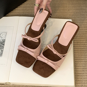 Chaussures à talons bas de 5 cm, nouvelles tendances de la mode, pantoufles élégantes, talons hauts pour femmes, chaussures à talons - Product Image 2