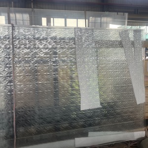 Verre artistique gaufré à chaud, verre de sécurité trempé à motifs texturés pour cloison intérieure d'hôtel ou de maison - Product Image 6