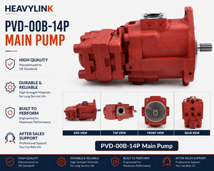 Pompe principale PVD-00B-14P compatible avec : mini-excavatrice Kubota U15-17 - Product Image 2