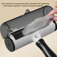 Poignée amovible matériau ABS solide auto-nettoyant réutilisable Pet Roller Brush Brosse pour chien Pet Cat Hair Remover Lint Roller Brush
