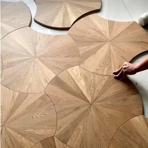 Nouveau Design de sol de bois en teck carré, pas besoin de colle, installation de plancher en bois dur, nouveau Design,