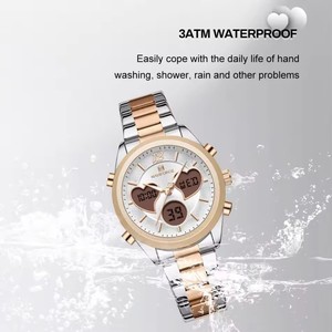 Naviforce Quay Số Thạch Anh Analog LCD Kỹ Thuật Số Đồng Hồ Phụ Nữ Đồng Hồ Thiết Kế Độc Đáo Của Trái Tim Shapedfashion Giản Dị Của Phụ Nữ Quà Tặng Đồng Hồ - Product Image 4