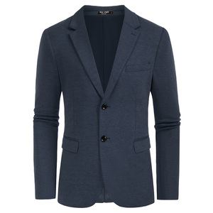 OEM giacca <span class=keywords><strong>Blazer</strong></span> a due bottoni con tasche Casual con risvolto a Notch completamente foderato giacca formale da <span class=keywords><strong>uomo</strong></span> - Product Image 2