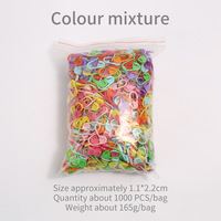 Marqueurs de mailles en plastique 1000 pièces/sac, couleurs assorties, outil de tricot en plastique, accessoires pour aiguilles à tricoter, marqueurs de mailles