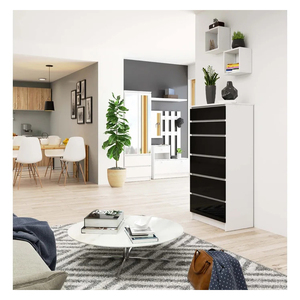 Factory Wholesale White Chest of Drawers Wooden Clothes High <strong>Storage</strong> Cabinet <strong>Furniture</strong> - Product Image 6