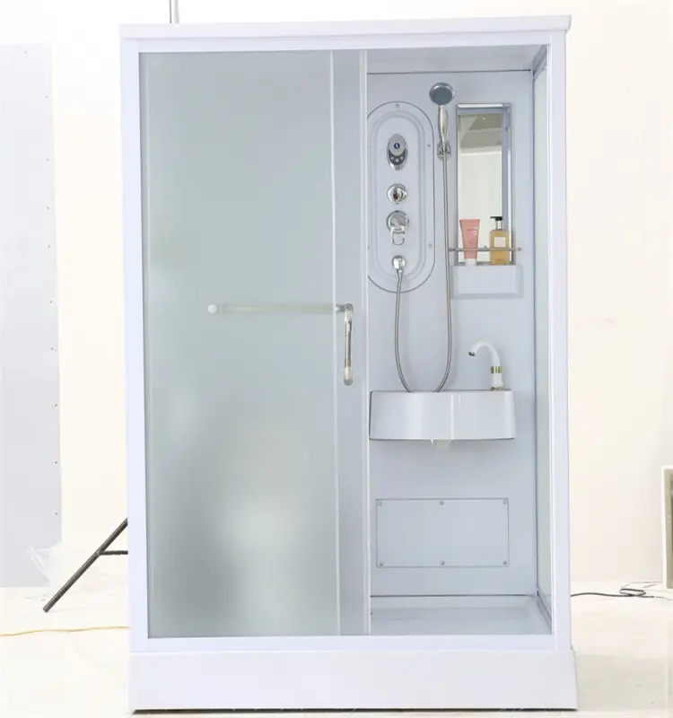 XNCP benutzerdefinierte vorgefertigte badezimmer-einheit einfaches mobiles WC für Hotels rechteckiges acryl-gebundenes duschzimmer für Familien Schlafzimmer