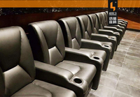 Promotion : Fauteuil de cinéma VIP 3D haut de gamme en cuir véritable avec repose-pieds, idéal pour salles de cinéma commerciales – En vente