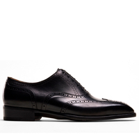 Hochwertige Echtleder-Außensohle Schnürschuhe Business Formelle Herrenschuhe mit Brogue-Muster Komplett aus Rindsleder