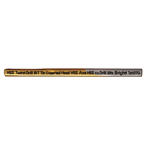 Hss Twist <b>Drill</b> <b>Bit</b> TiN Coated Head Hss And Hss Co <b>Drill</b> <b>Bits</b> Bright Ta1070 - Product Image 2