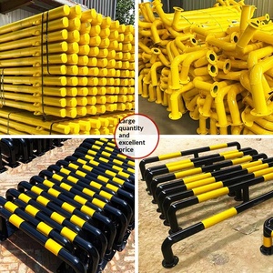 Barrière de stationnement en acier en forme de U, pare-chocs anti-rouille pour voitures, barrière de sécurité anti-collision pour routes et parkings - Product Image 3