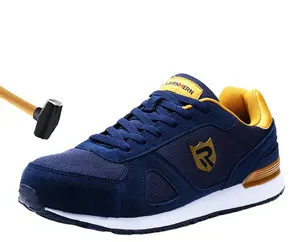 LARNMERN hommes acier orteil marque chaussures de sécurité léger respirant Anti-écrasement réfléchissant protection travail italien chaussures de sécurité