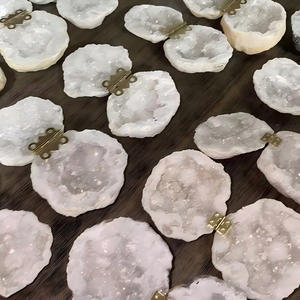 Caja para Anillo de Ágata Blanca Natural - Caja Creativa para Propuesta de Matrimonio, Caja de Joyería para Especímenes de Cristal y Minerales, Superventas - Product Image 2