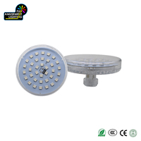 AC24V préprogrammé 1-16 YC (effet fleur) 5050 RGB + W LED Flat Cap E14 100mm IP65 360 Transparent Cover Point Lights