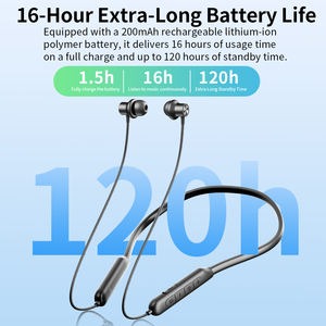 中国制造商2025趋势新产品低价批发高品质运动颈带BT耳塞无线耳机 - Product Image 4