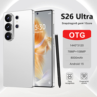 Smartphone S26 Ultra 5G Android 15, RAM 16GB+1TB ROM, Layar OLED HD 7,3 Inci 120Hz, Kamera 108MP, Dual SIM, Versi Global, Prosesor Deca Core 120W