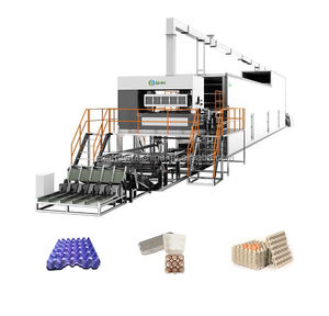 Machine de moulage de pâte à papier de déchets de papier recyclé entièrement automatique Ligne de production et de fabrication de plateaux à oeufs Machines de fabrication de papier - Product Image 3