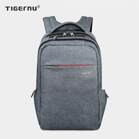 Sac à dos antivol pour ordinateur portable 15,6 pouces T-B3130 avec fermeture éclair, design ergonomique, en polyester, sac d'ordinateur professionnel tendance
