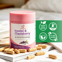 Kapsul Inositol & Chasteberry Chinaherbs Private Label untuk Dukungan Kesehatan Wanita Sehari-hari, Formula Khusus, Pengambilan Sampel Cepat