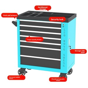 Chariot de maintenance mobile robuste pour outils de charge à sept pompes, pour réparation automobile en usine HYD-107 - Product Image 2