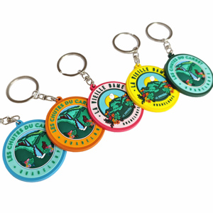 OEM biểu tượng tùy chỉnh mềm <span class=keywords><strong>PVC</strong></span> Keychain 2D 3D màu hồng khuyến mại móc khóa & Carabiners Tùy chỉnh cao su vòng chìa khóa - Product Image 2