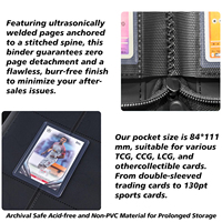 Classeur de haute qualité à 9 pochettes pour 360 cartes de 3 " x 4 " – Album de rangement double face pour cartes à collectionner PKM, TCG, cartes sportives