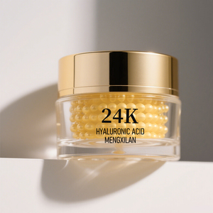 Crema de Ojos de oro de <span class=keywords><strong>24K</strong></span> de etiqueta privada hierbas de ácido hialurónico retinol antiarrugas ojeras alivio de la sequedad cuidado de la piel crema de ojos - Product Image 6