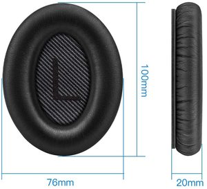 Almohadillas de repuesto para auriculares <span class=keywords><strong>Bose</strong></span> QuietComfort 35 (QC35) y <span class=keywords><strong>Quiet</strong></span> <span class=keywords><strong>Comfort</strong></span> 35 II (QC35 II), cuero más suave, - Product Image 6