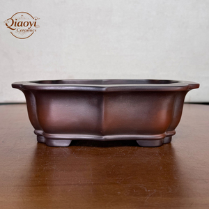Pot à Bonsaï <span class=keywords><strong>Moderne</strong></span> de Luxe en Argile Violette Yixing Irrégulière Non Émaillée, Écologique, Capacité 1L, Pot de Fleurs sur Pied, <span class=keywords><strong>Décoration</strong></span> Maison & <span class=keywords><strong>Jardin</strong></span> - Product Image 1