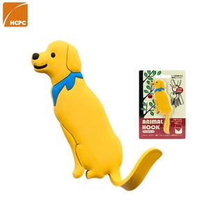 Chất kết dính mạnh mẽ dễ thương phim hoạt hình con chó móc nhà bếp phòng tắm đa chức năng traceless PVC Key khăn lưu trữ trang trí móc - Product Image 1
