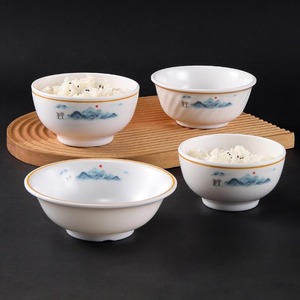 Xiangyuan melamine bowls, <b>plastic</b> imitation porcelain small bowls, commercial restaurant and hotel tableware, resin rice bowls, - Product Image 3