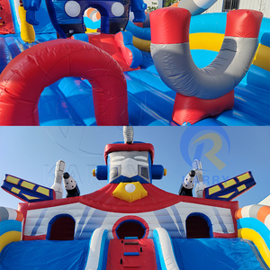 Tobogán Inflable Combinado con Zona de Saltos, Aventura de Robot Espacial, Parque Infantil con Temática del Espacio Exterior, <span class=keywords><strong>Alquiler</strong></span> Comercial para <span class=keywords><strong>Eventos</strong></span> al Aire Libre - Product Image 5