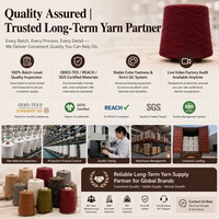 1/14NM Mink-like Softness Fuzzy Wool Blend Fancy Yarn Brushed Polyester Spandex Blended Yarn for Luxury Cardigan Knitwear