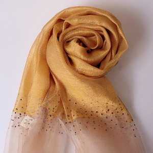 Bufanda <span class=keywords><strong>de</strong></span> seda 100% para mujer <span class=keywords><strong>de</strong></span> alta calidad chal <span class=keywords><strong>de</strong></span> seda Real <span class=keywords><strong>de</strong></span> moda <span class=keywords><strong>de</strong></span> cristal Dubai 16 colores - Product Image 4