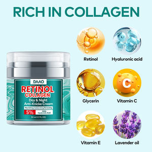 Crème hydratante anti-âge OEM au rétinol, collagène et acide hyaluronique pour le visage, réduisant les rides et hydratation intense - Product Image 2