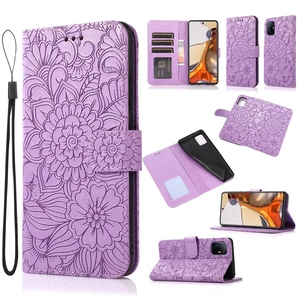 Funda de Cuero PU con Diseño de Flores para Samsung Galaxy S24 S23 Plus S22 <span class=keywords><strong>Ultra</strong></span> S21 FE A13 4G <span class=keywords><strong>A23</strong></span> A53 A33 A03S A82 5G A22 A32 - Product Image 5