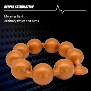 Mannelijke En Vrouwelijke Trekken Masturbatie Super Zachte Dikke Siliconen Kralen G-Spot Anale Seks Anale Plug Sm Volwassen Seksspeeltjes - Product Image 3