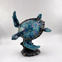 Figurines de tortues marines en résine pour la décoration de bureau, vente en gros