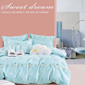 Queen Size 110gsm Microfiber <b>Duvet</b> Cover Set 4 Pcs 1800TC Woven OEKO-TEX Certified Luxury Home Light Fabric Polyester Filling - Product Image 6