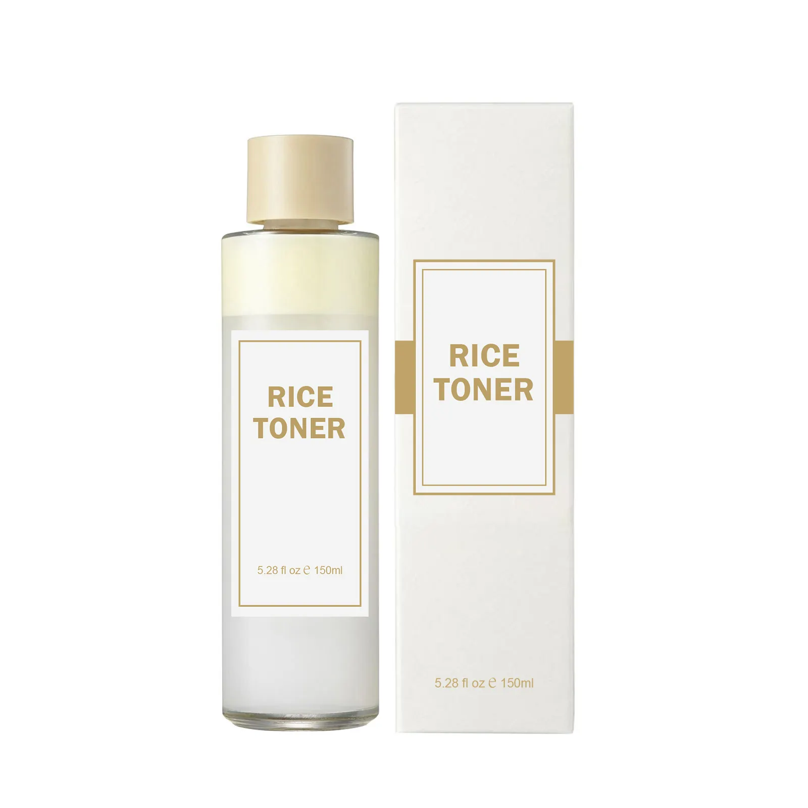 Toner facial de água de arroz hidratante para cuidados com a pele e rosto suave vitamina C hidratante branqueador hidratante para todos os tipos de pele